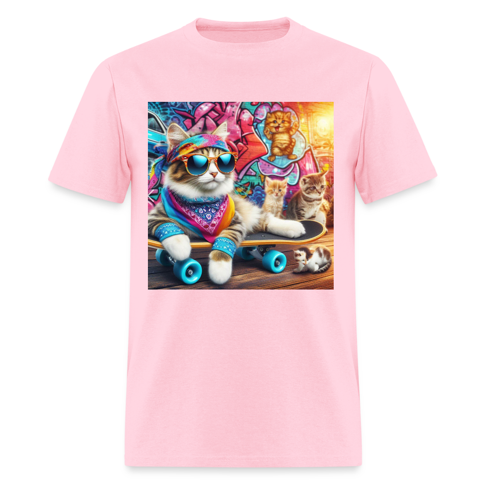 Cool Skateboarding Cat - pink