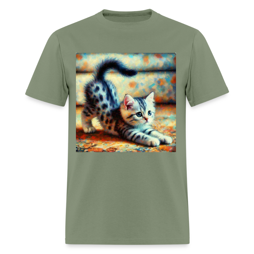 Yoga Kitten - military green