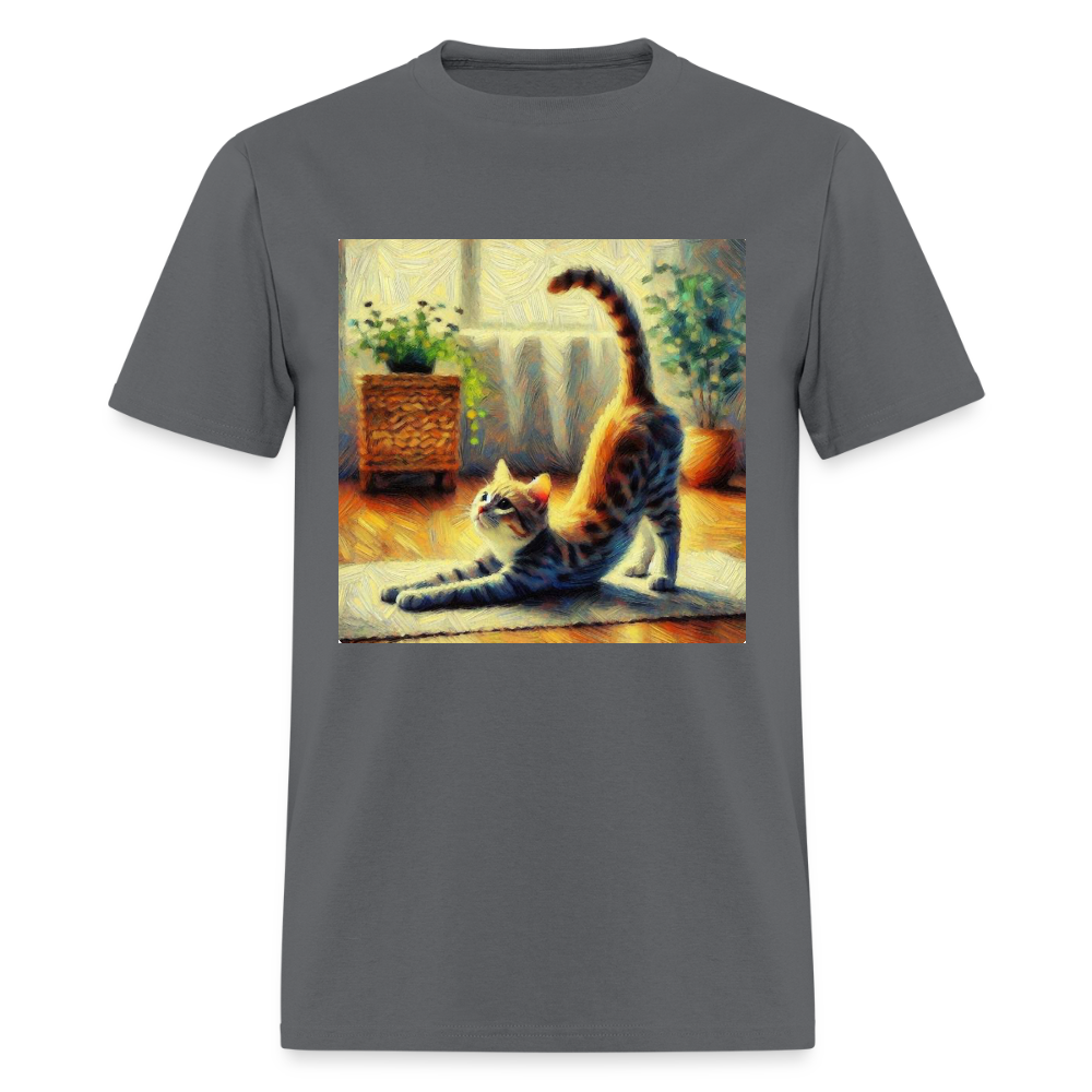 Yoga Cat - charcoal