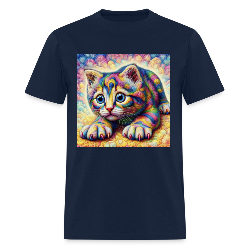 Tie Dye Kitten - navy
