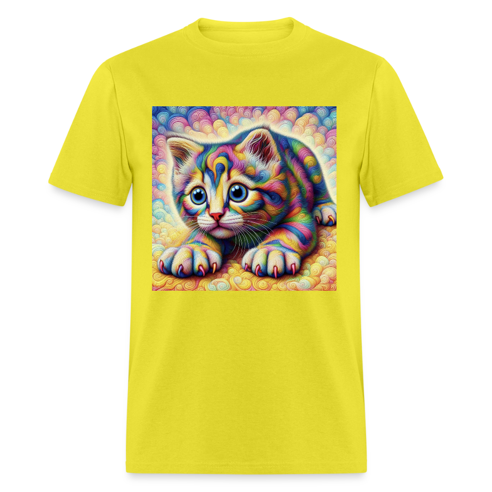 Tie Dye Kitten - yellow