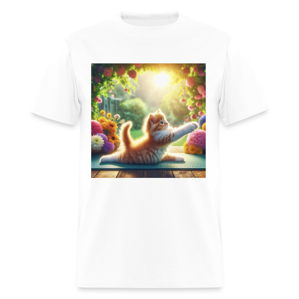 Yoga Kitten - white