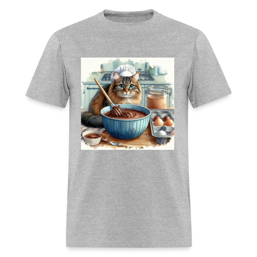 Baking Cat - heather gray