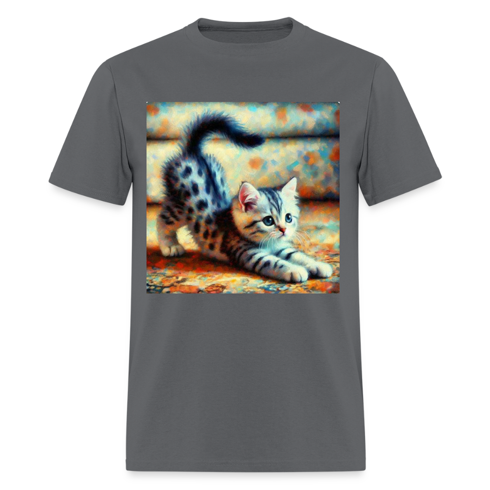 Yoga Kitten - charcoal