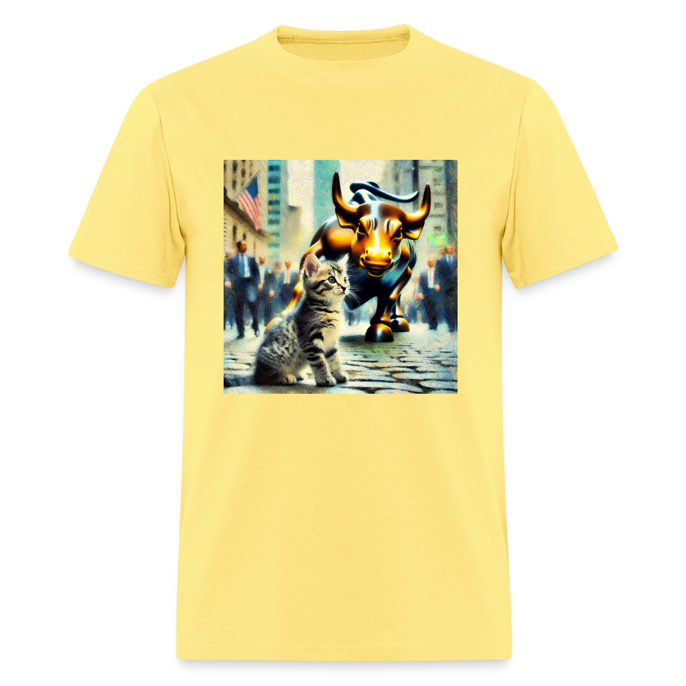 Wall Street Cat - cornsilk