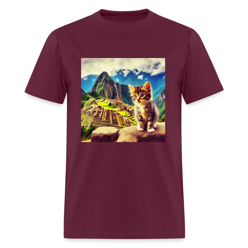Machu Picchu Kitten - burgundy