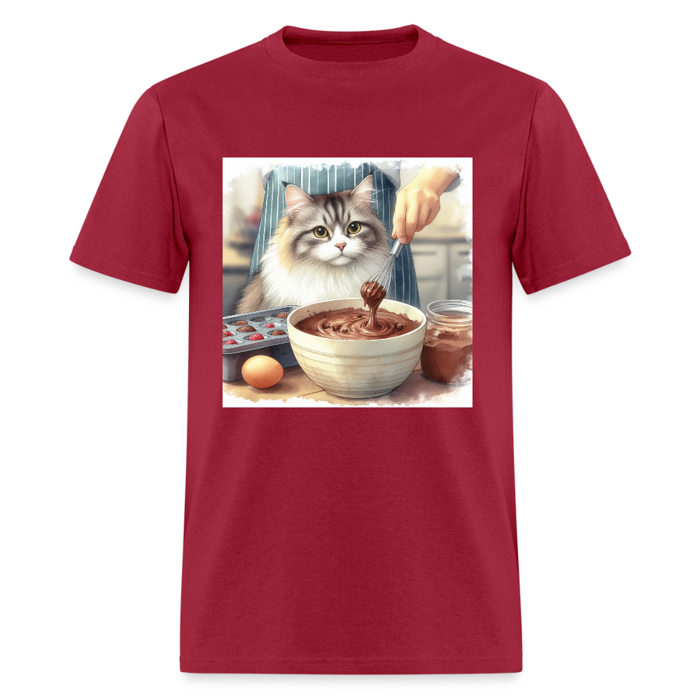 Baking Cat - dark red