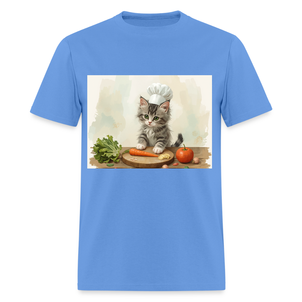 Cooking Kitten - carolina blue