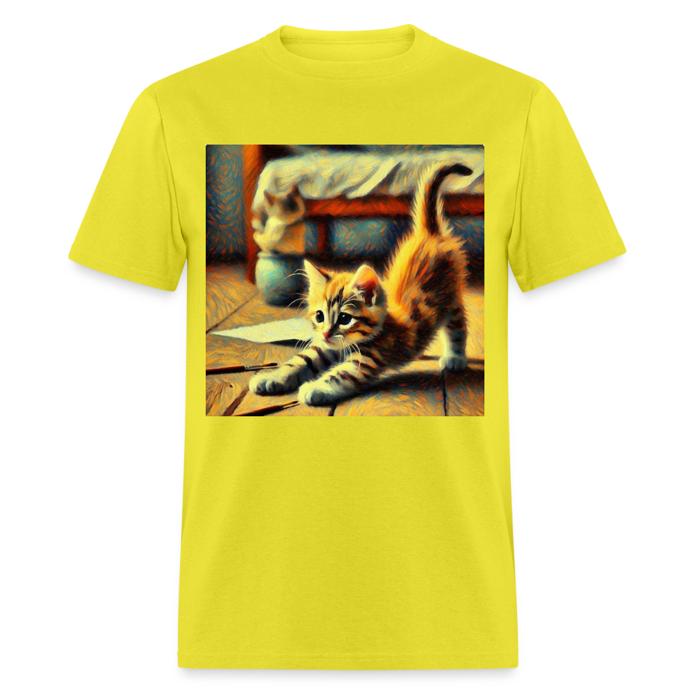 Yoga Kitten - yellow