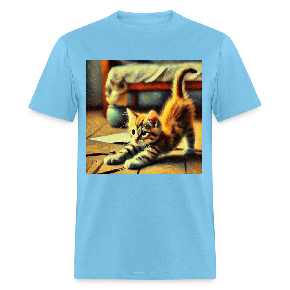 Yoga Kitten - aquatic blue