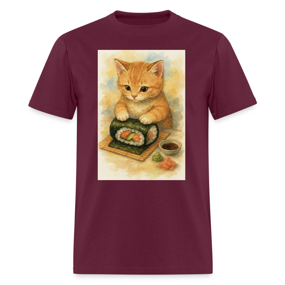 Sushi Chef Cat - burgundy