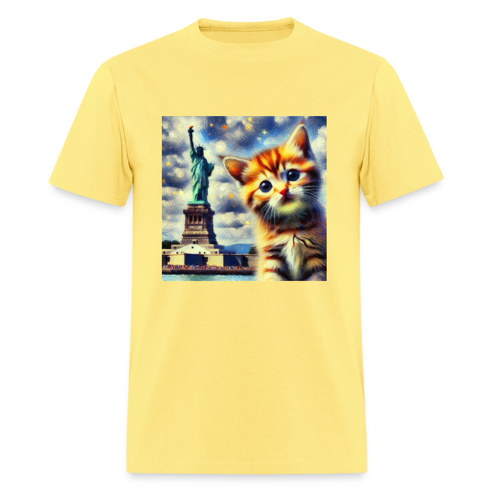 Statue of Liberty Kitten - cornsilk