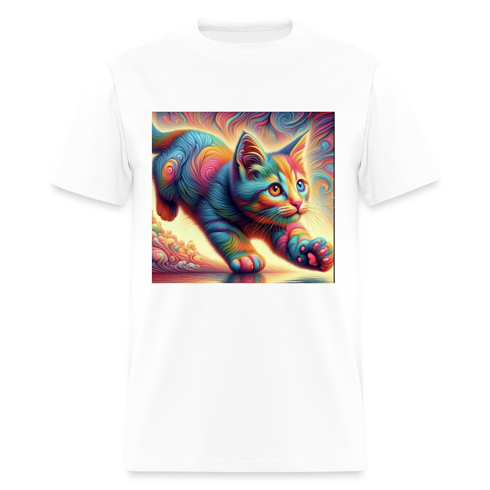 Tie Dye Kitten - white
