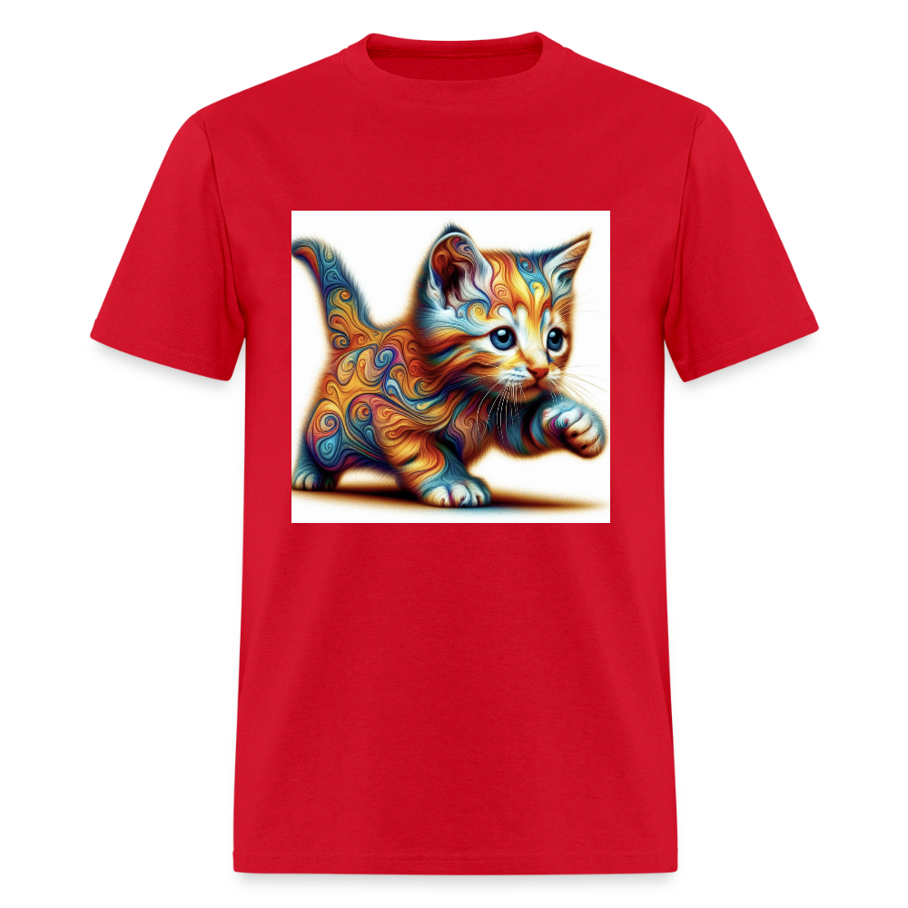 Tie Dye Kitten - red