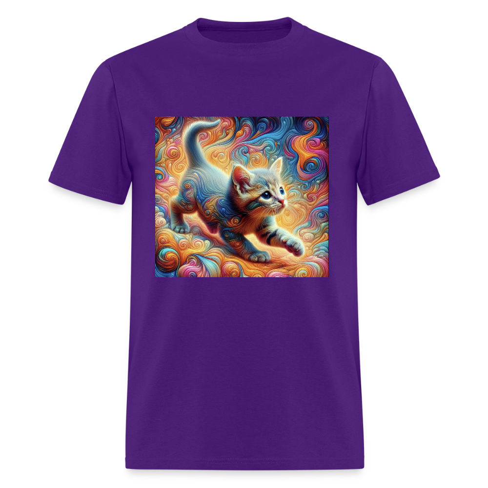 Tie Dye Kitten - purple