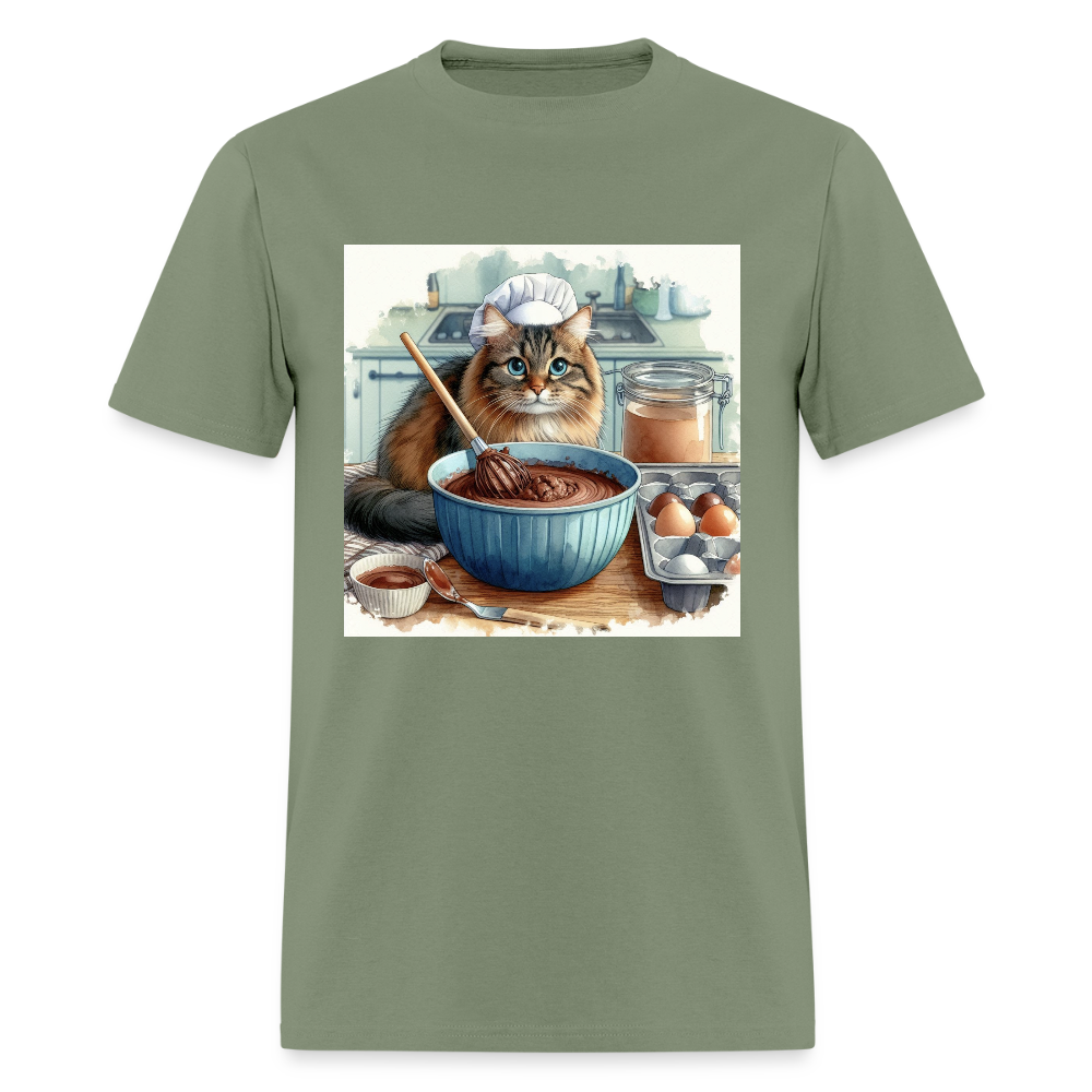 Baking Cat - military green