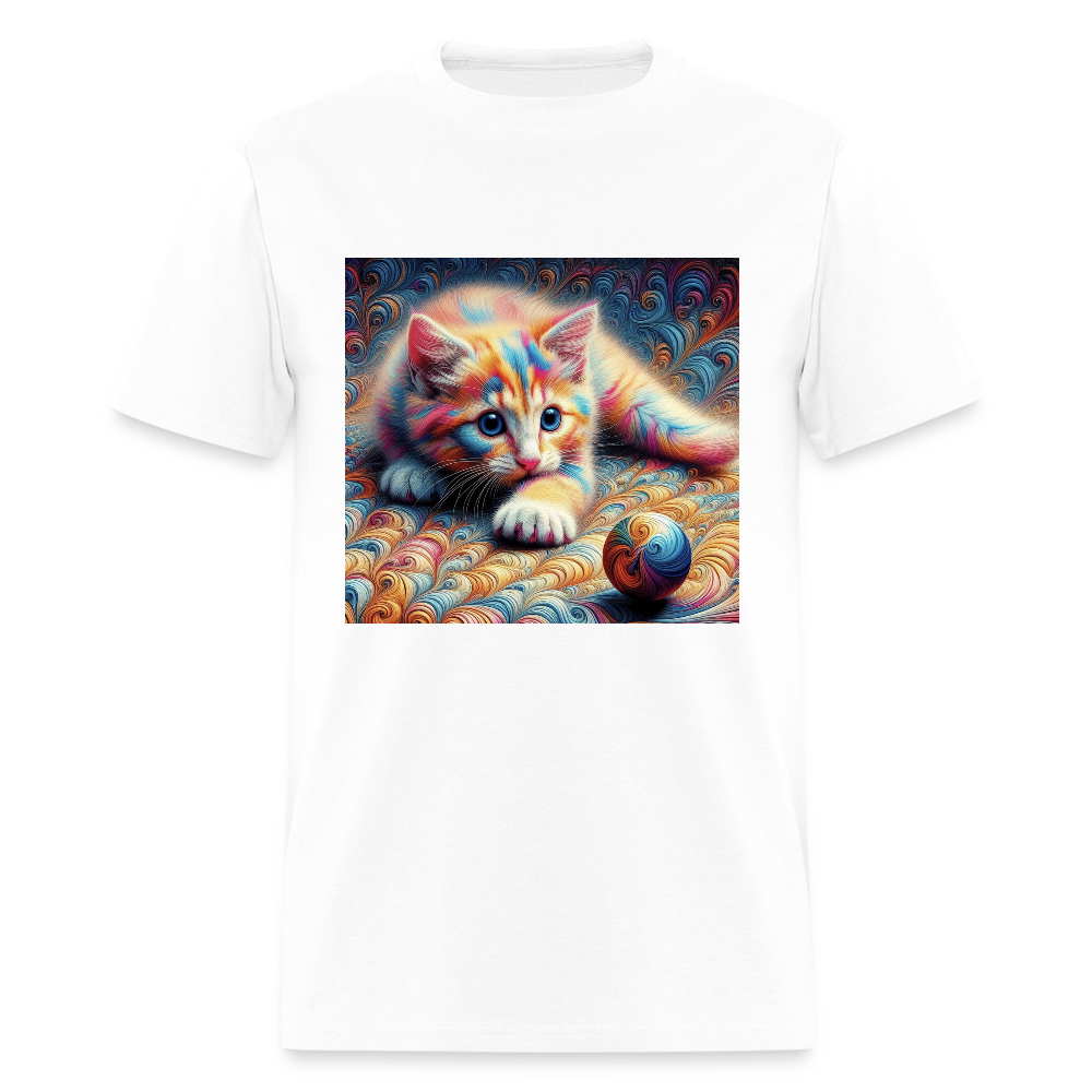 Tie Dye Kitten - white