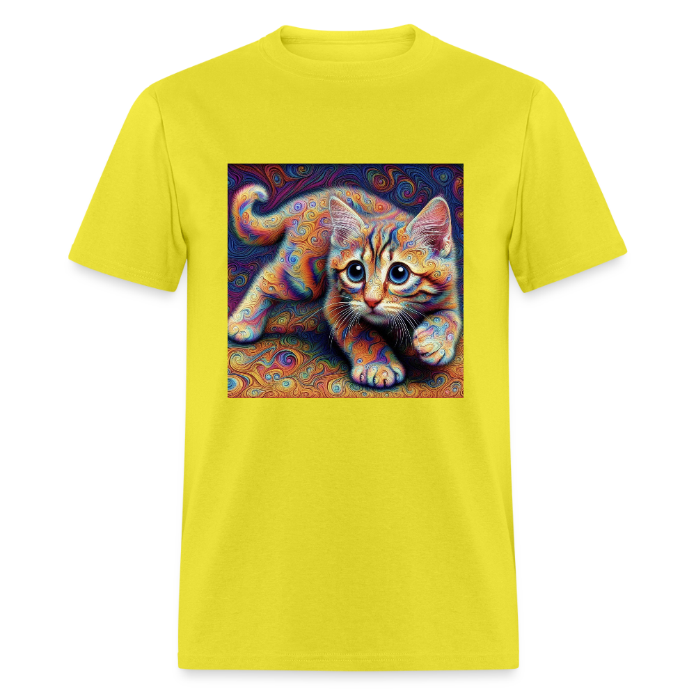Tie Dye Kitten - yellow
