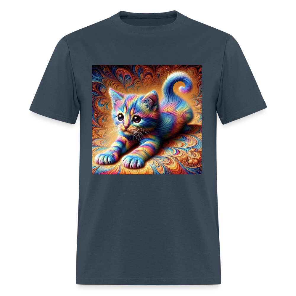 Tie Dye Kitten -  blue dusk