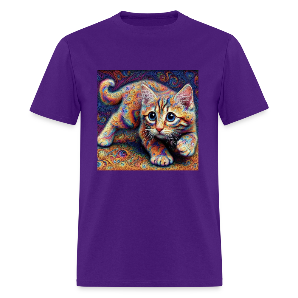 Tie Dye Kitten - purple