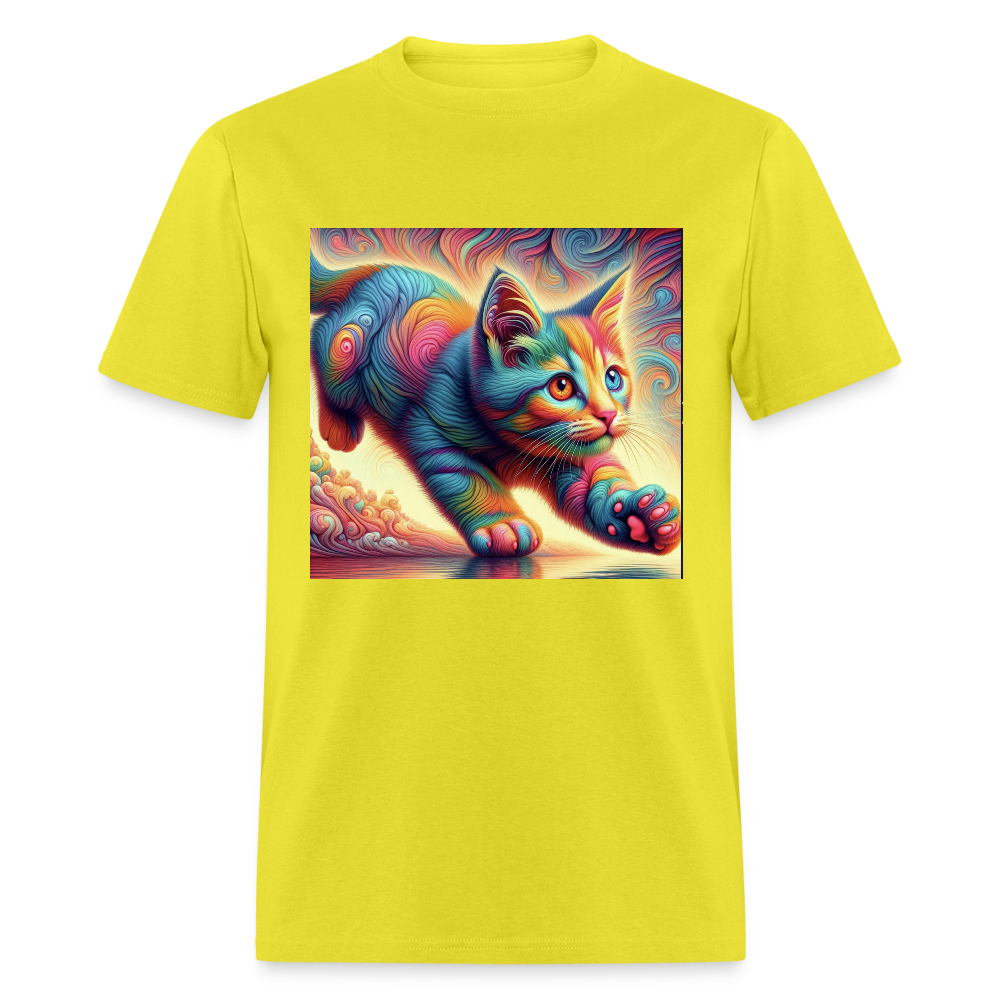 Tie Dye Kitten - yellow