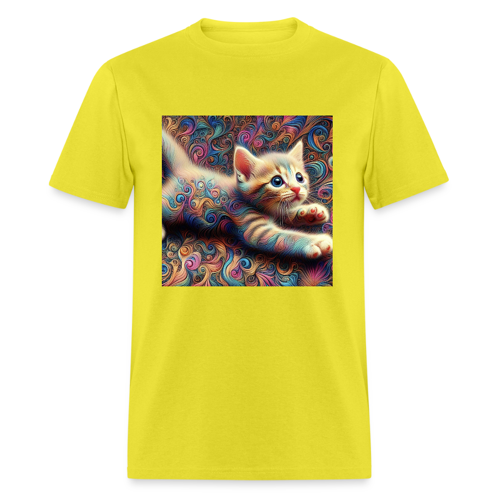 Tie Dye Kitten - yellow