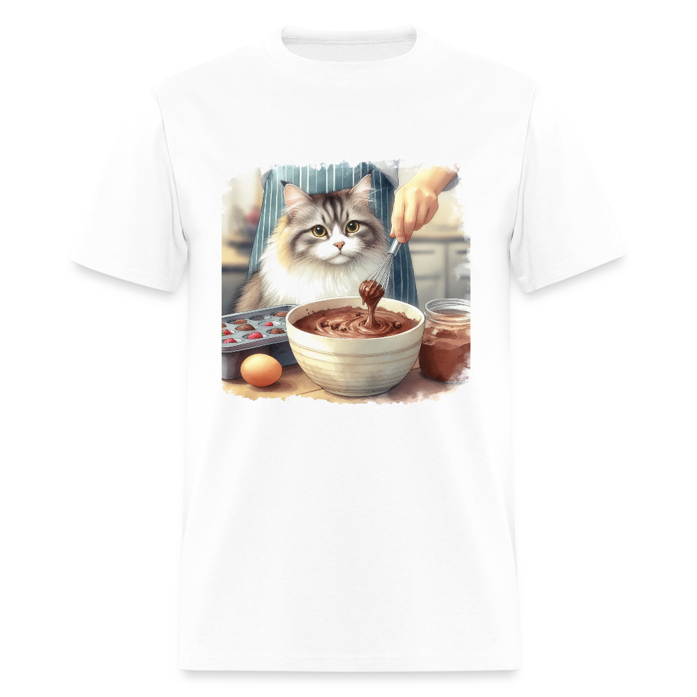 Baking Cat - white