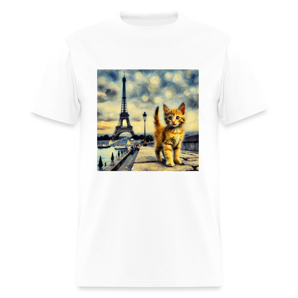Eiffel Tower Kitten - white
