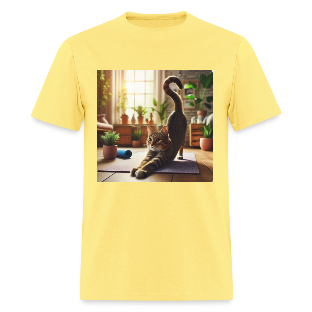 Yoga Cat - cornsilk