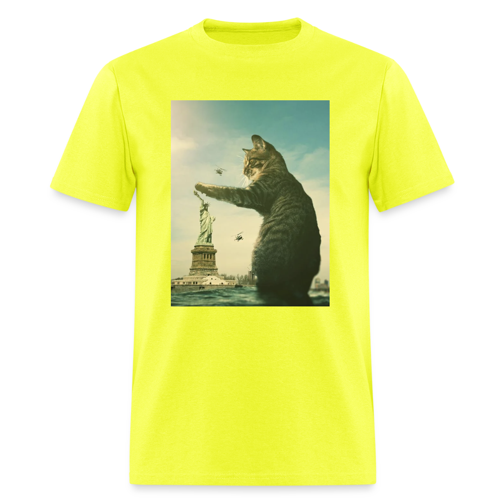 Statue of Liberty Cat - safety green