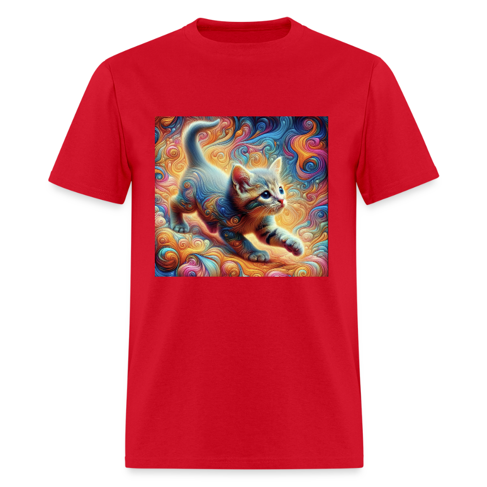 Tie Dye Kitten - red