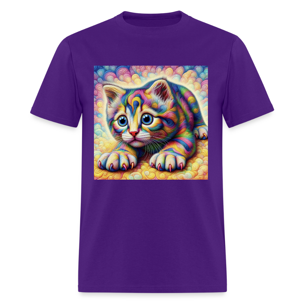 Tie Dye Kitten - purple