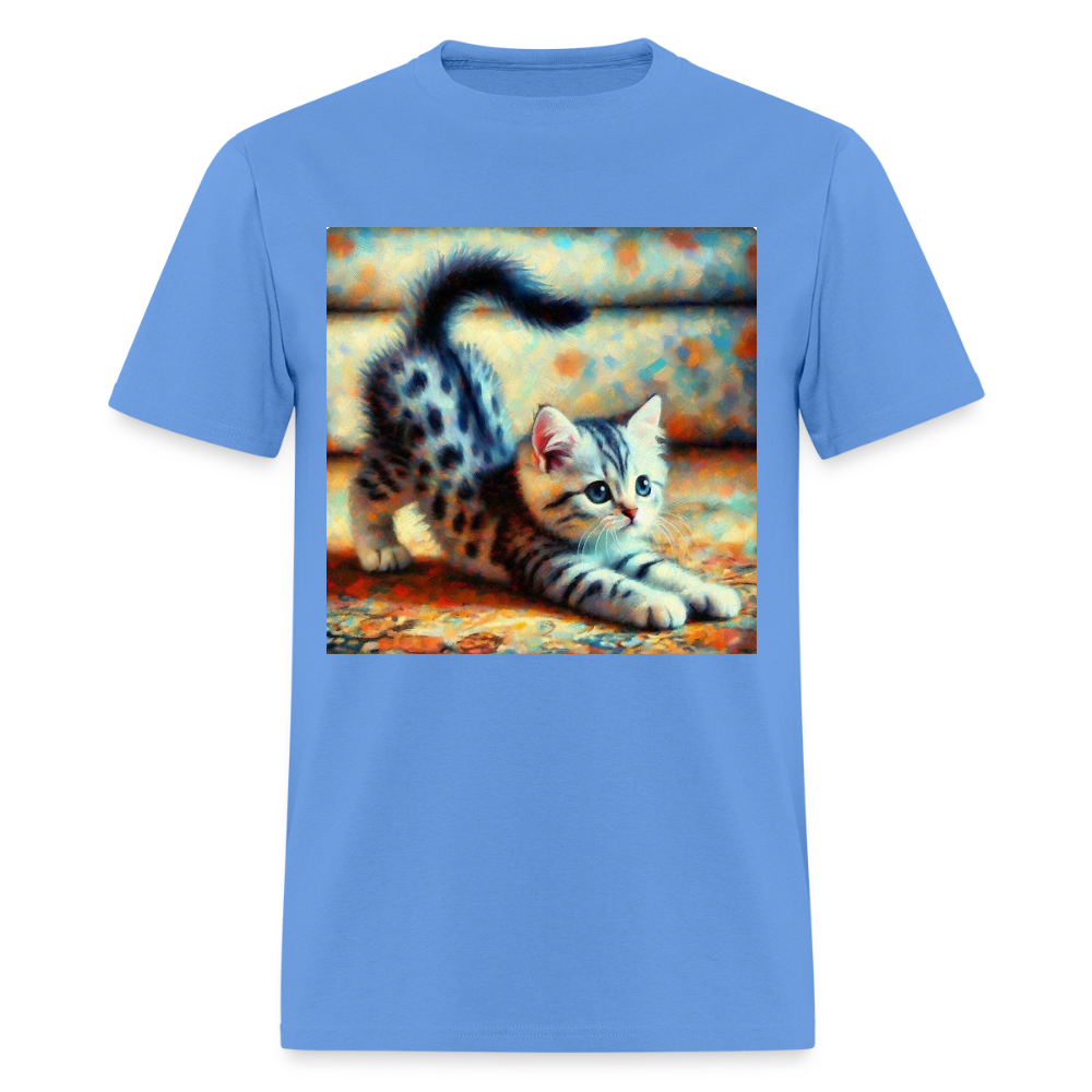 Yoga Kitten - carolina blue