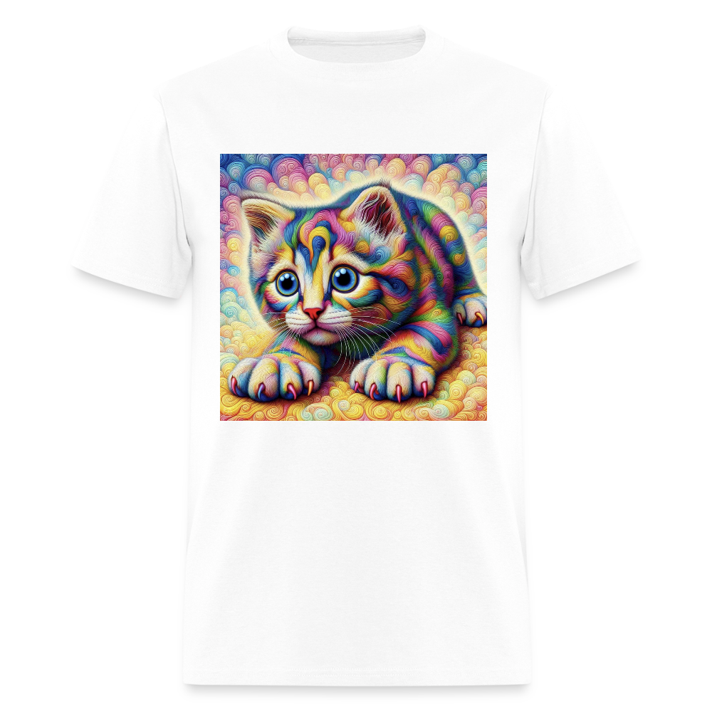 Tie Dye Kitten - white
