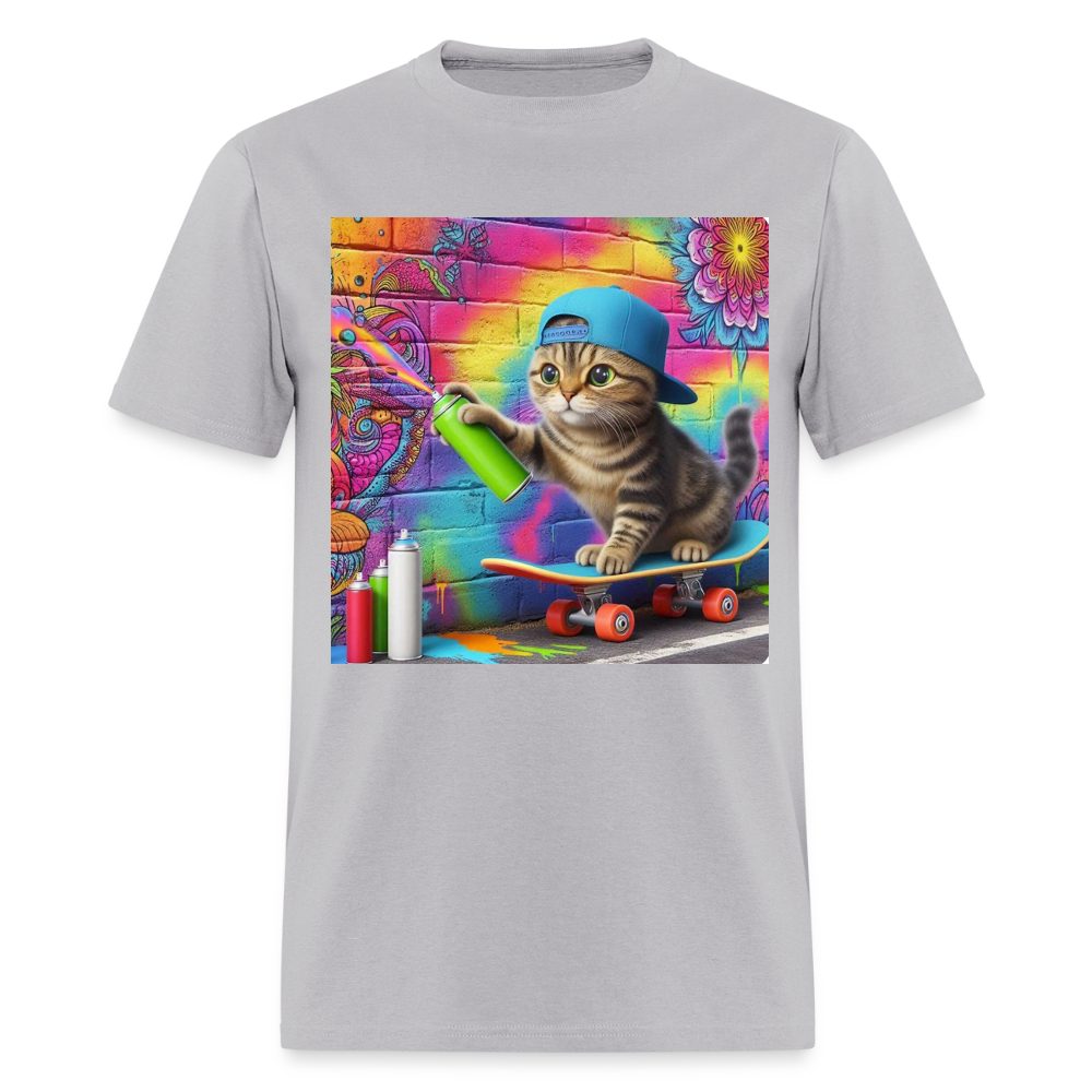 Skateboarding Graffiti Kitten - gravel 