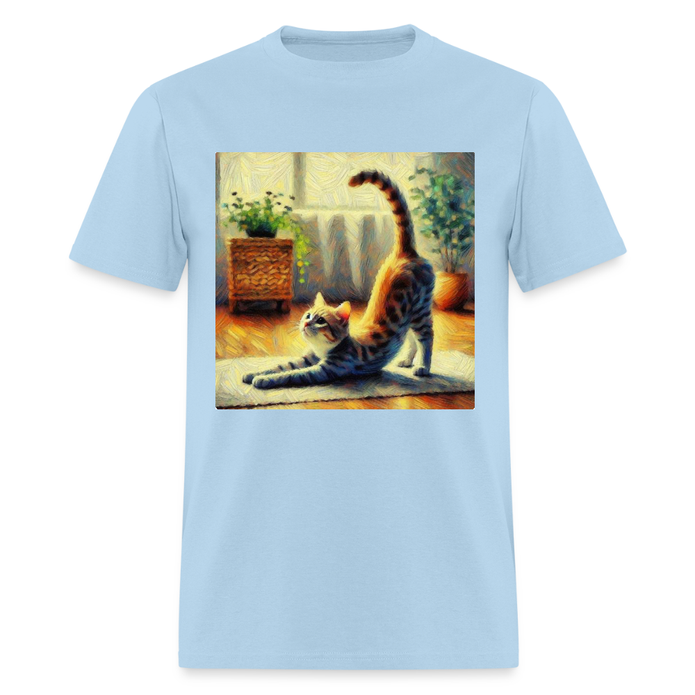 Yoga Cat - powder blue