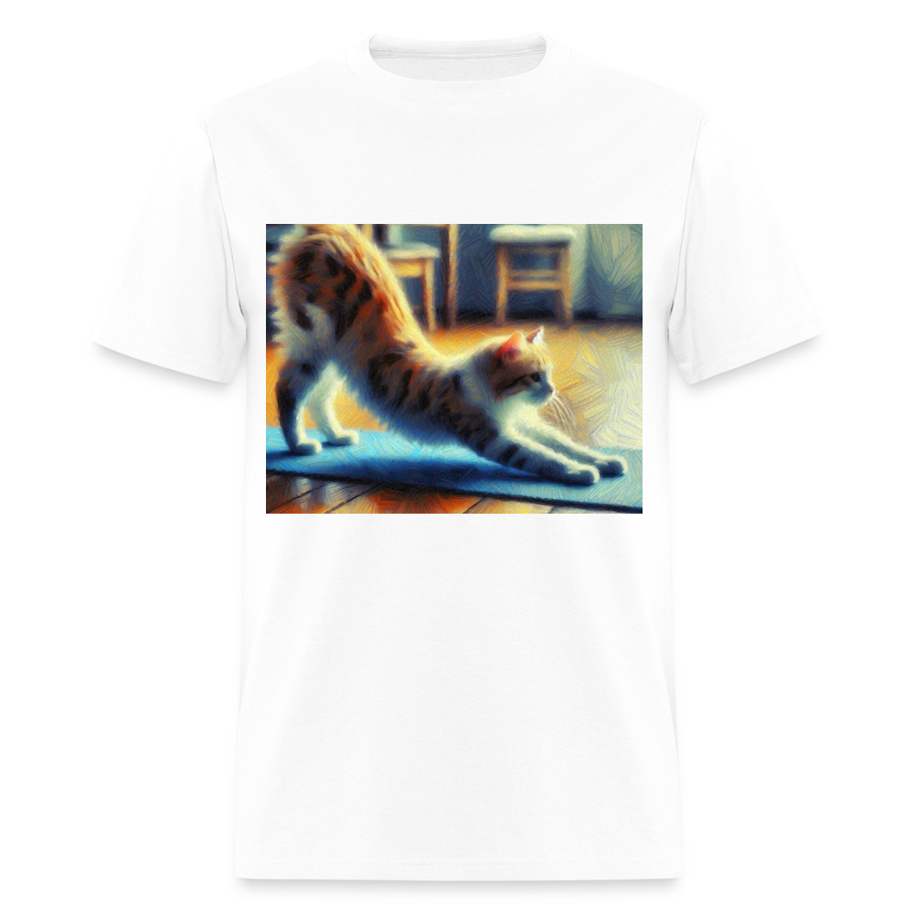 Yoga Cat - white