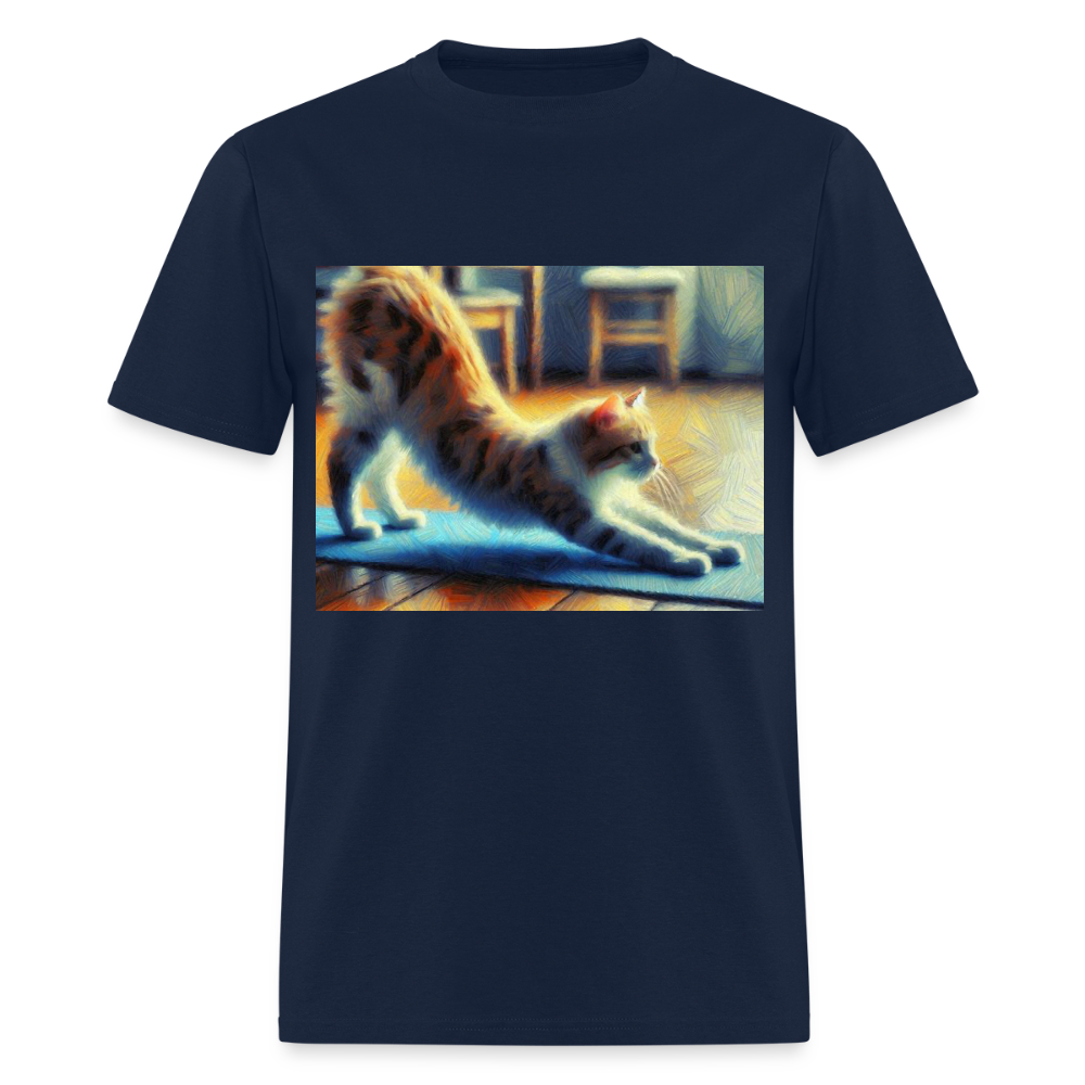 Yoga Cat - navy