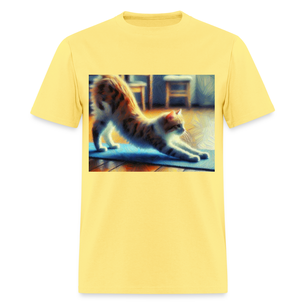 Yoga Cat - cornsilk