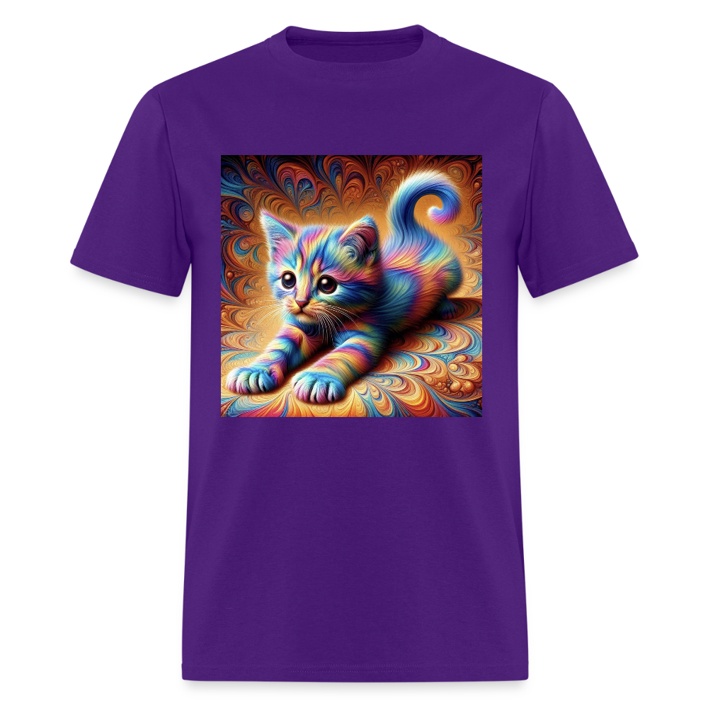 Tie Dye Kitten - purple