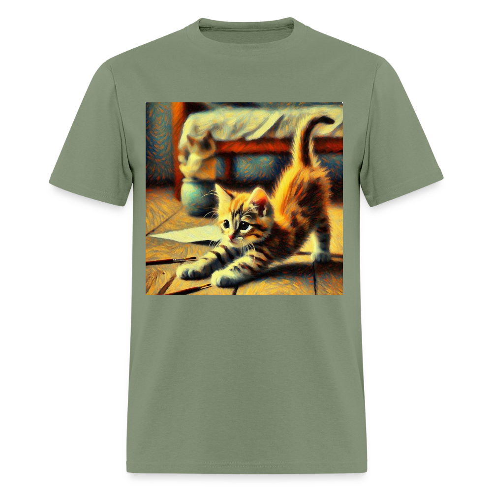 Yoga Kitten - military green