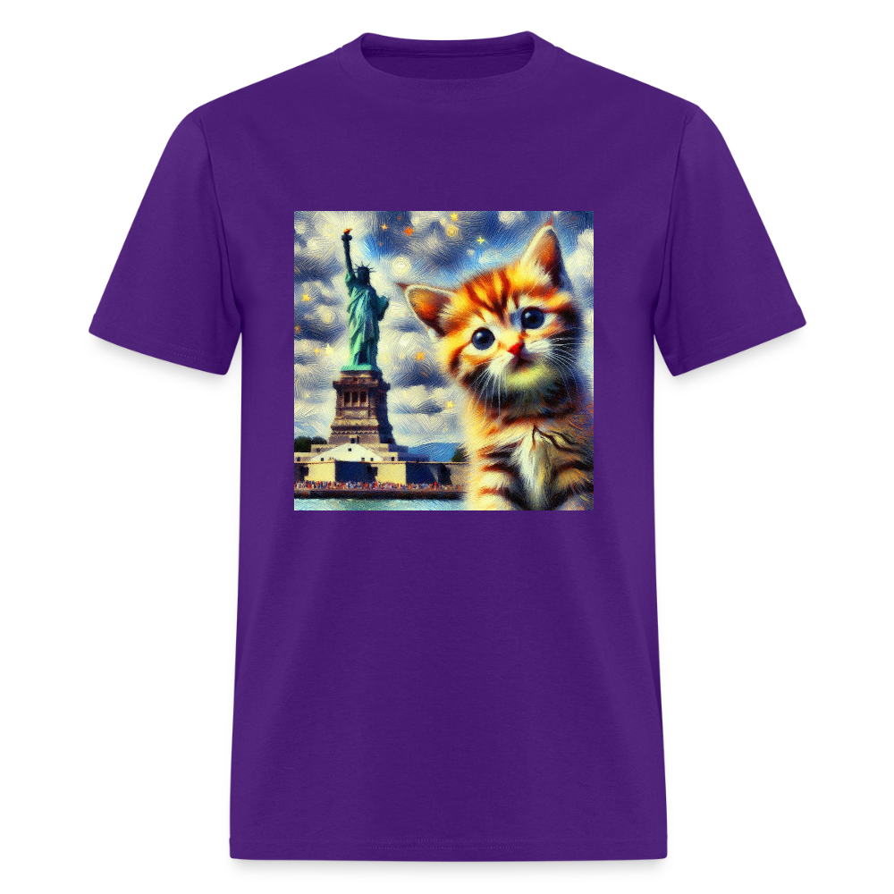 Statue of Liberty Kitten - purple