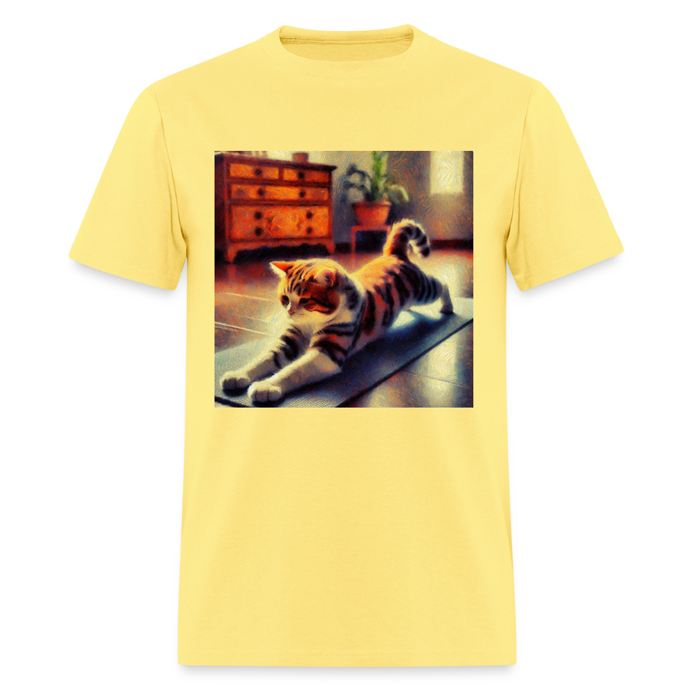 Yoga Cat - cornsilk