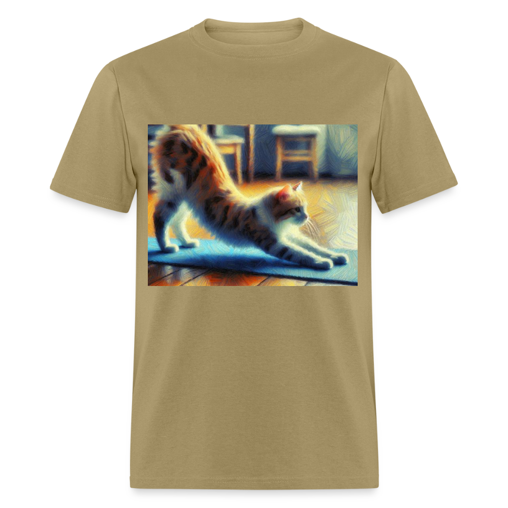 Yoga Cat - khaki