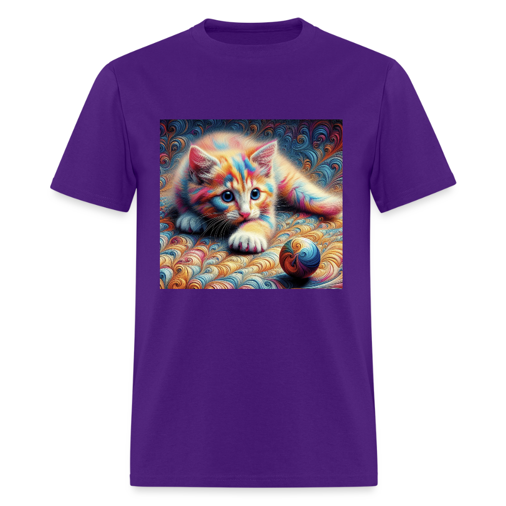 Tie Dye Kitten - purple