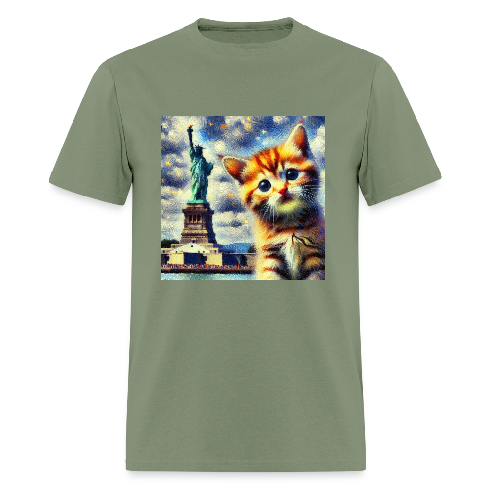 Statue of Liberty Kitten - military green