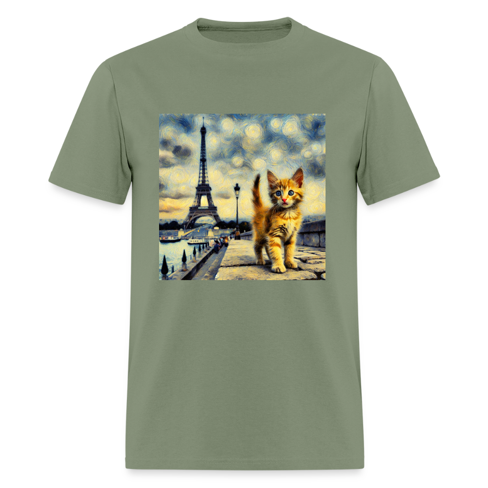 Eiffel Tower Kitten - military green