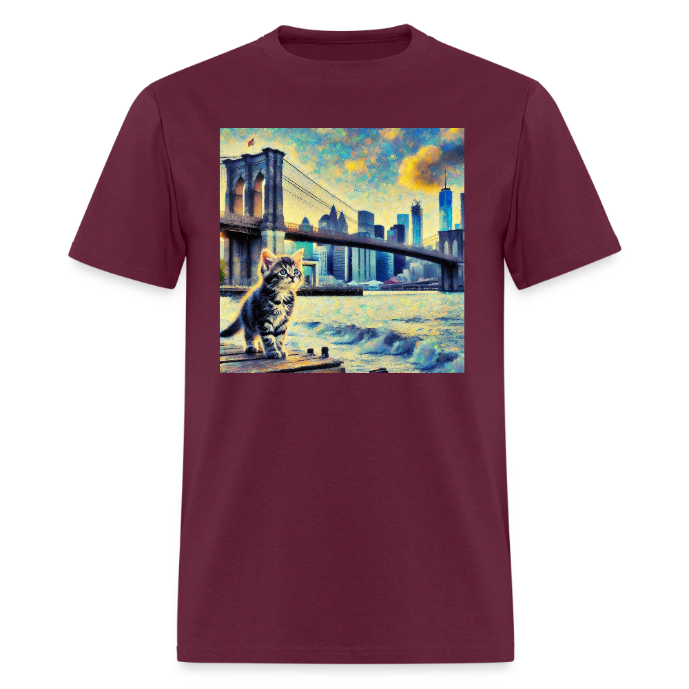 New York City Kitten - burgundy