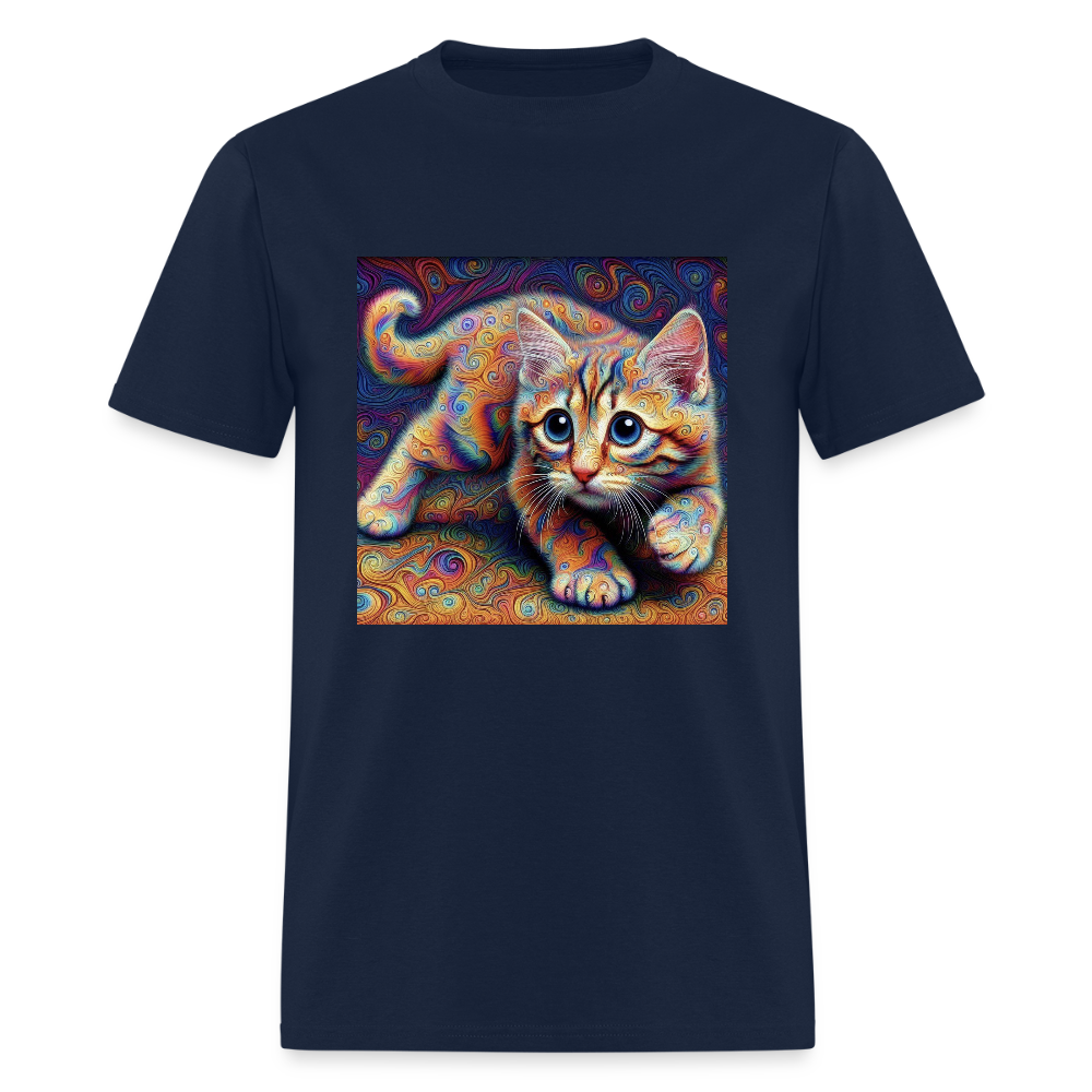 Tie Dye Kitten - navy