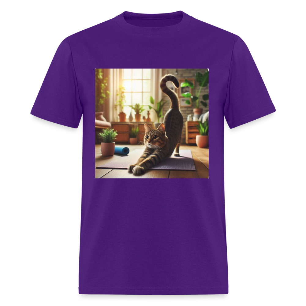 Yoga Cat - purple